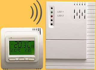 Thermostat Funk TH30 mit Empfänger Aufputz RL20
